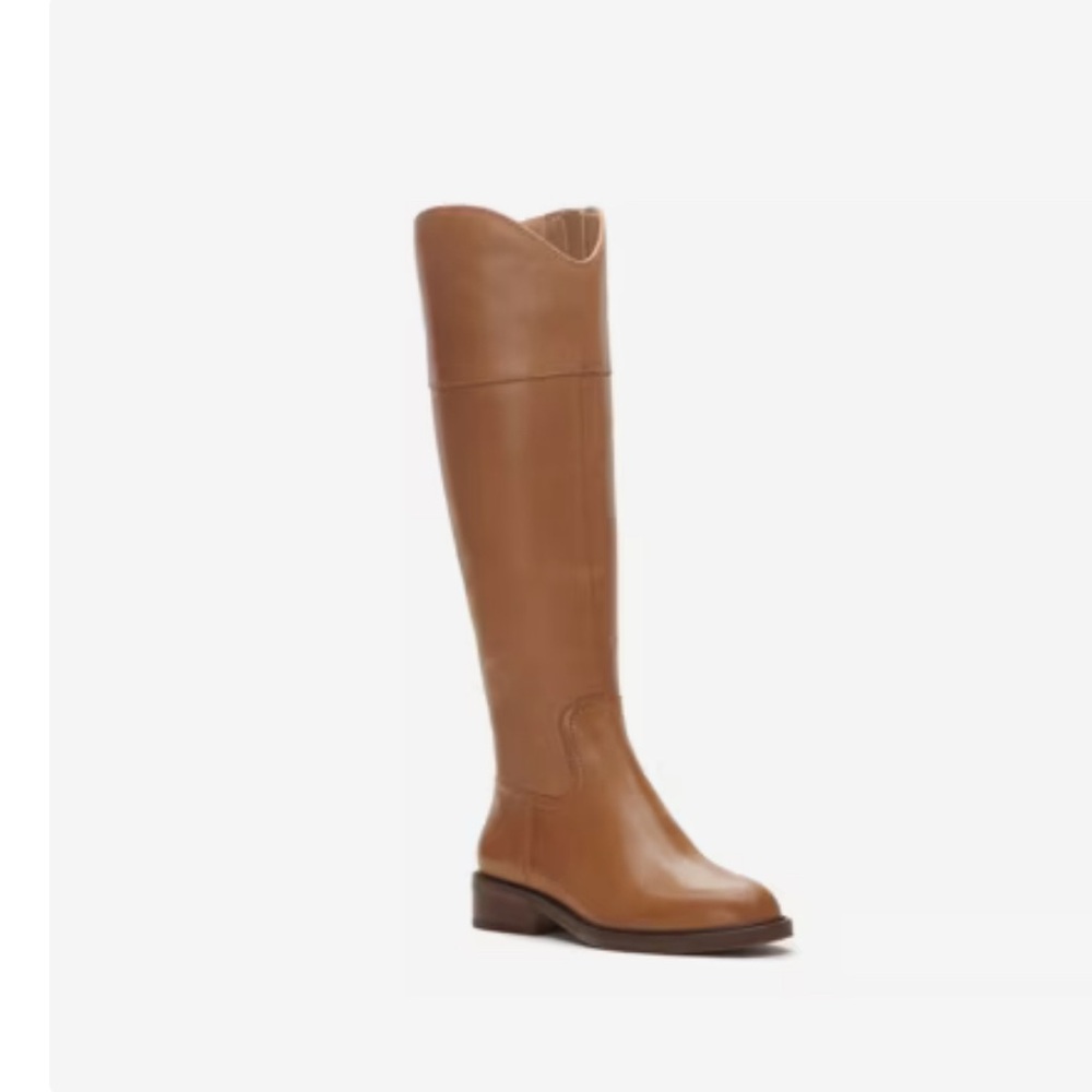 NWT Vince Camuto Alfella Knee high boot Chestnut brown size 6.5 Wide calf